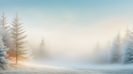 winter landscape in the mountains