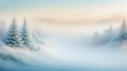 winter landscape in the mountains