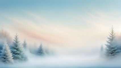 winter landscape in the mountains