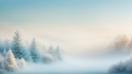 winter landscape in the mountains