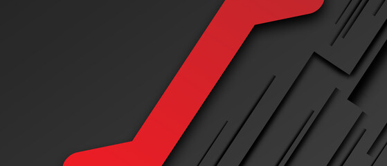 Modern abstract background with black and red geometric pattern, suitable for presentations and digital designs