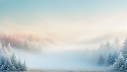 winter landscape in the mountains