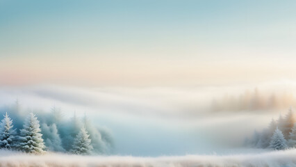 winter landscape in the mountains