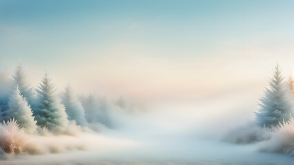 winter landscape in the mountains