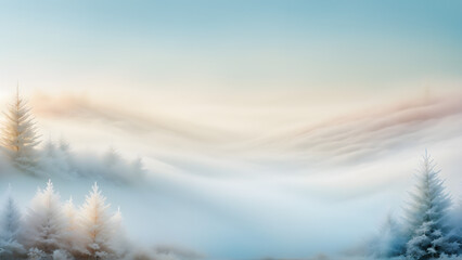 winter landscape in the mountains