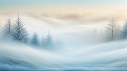 winter landscape in the mountains