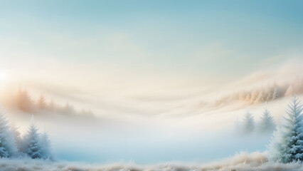 winter landscape in the mountains