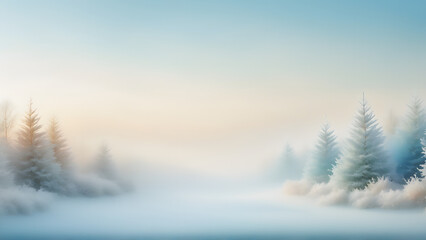 winter landscape in the mountains