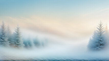 winter landscape in the mountains