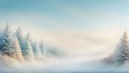 winter landscape in the mountains