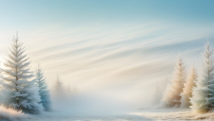 winter landscape in the mountains