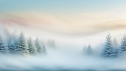 winter landscape in the mountains