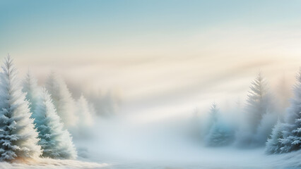 winter landscape in the mountains