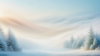 winter landscape in the mountains