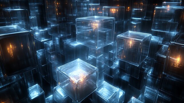 abstract blue background with binary code