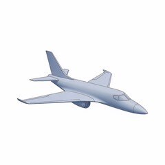 Sleek Private Jet Flying Through the Sky.