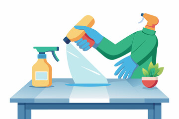man with a mop