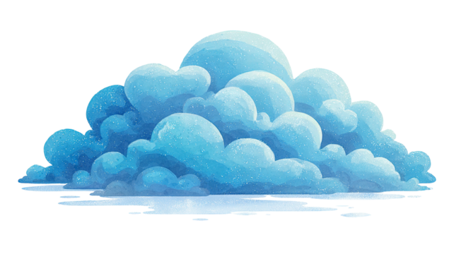 Light blue cumulus cloud - Powered by Adobe