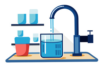 illustration of a glass of water