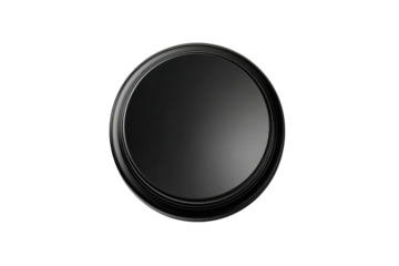 Black circular camera lens filter