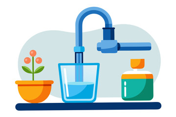 green watering can with flowers