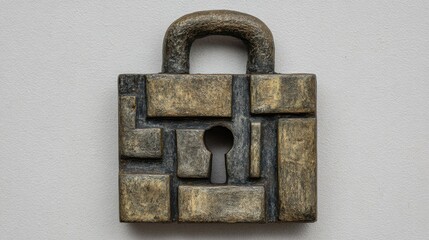 Sculpted Lock with Keyhole