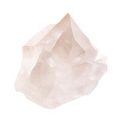 Naklejka premium Milky Quartz with Transparant Background