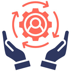 Change Management glyph color icon