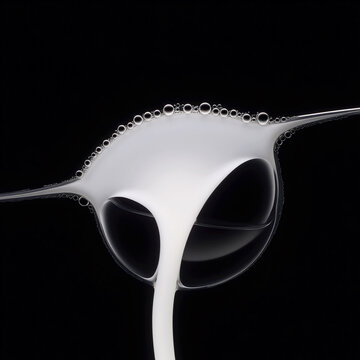 abstract close up oil water bubbles drops macro clear liquid black background