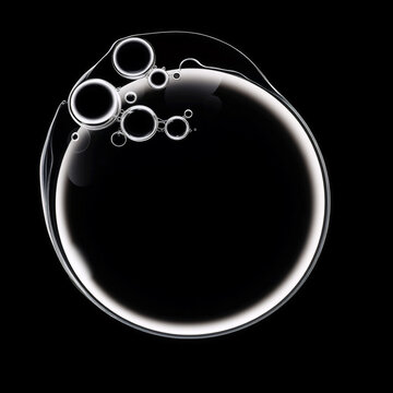 abstract close up oil water bubbles drops macro clear liquid black background