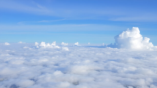 Cloud Typologies, Scenic view above the clouds - Powered by Adobe