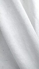 Close-up of white fabric folds