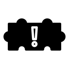 Problem icon vector for ui ux and business solid
