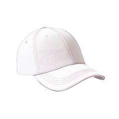 A light pinkish-white baseball cap