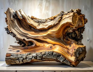 Intricate wood carving