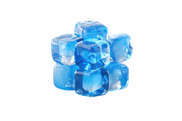 Icy blue cubes, star cluster