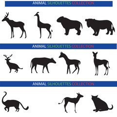 Animal Silhouette Collection – Wildlife, Pets, Birds, and Marine Creatures