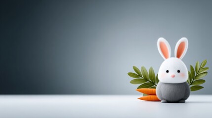 Adorable plush rabbit toy featuring soft fabric cute design colorful details huggable size perfect for nursery kids children gift and home decor