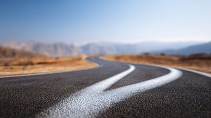 Road leading to a blurred horizon symbolizing career transition and opportunities for personal and professional growth