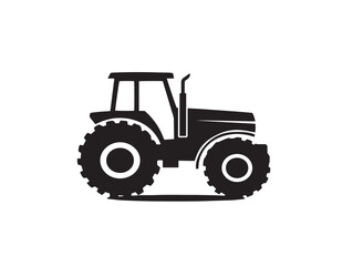 Agricultural Farming Silhouette Icon Featuring Elegant Minimalist Vector Artwork