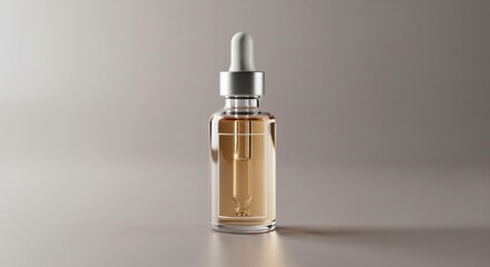 Amber Glass Dropper Bottle Product Shot.
