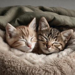 A realistic and beautifully lit cat photography style.