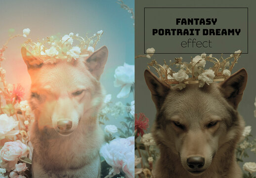 Fantasy portrait with dreamy effect