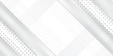 White hafltone box gradient rectangle presentation background. Vector illustration design for presentation, banner, cover, web, flyer, card, poster, wallpaper, texture, slide, magazine, and powerpoint