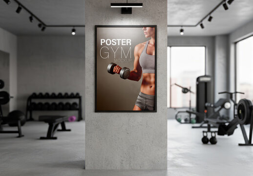 Gym Poster Mockup