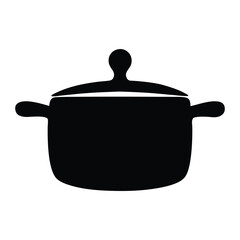 Stock pot vector illustration for cooking and food preparation needs kitchenware and cookware icon design