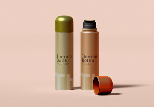 Thermo Bottle Branding Mockup