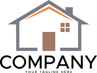 House Real Estate Logo Design,  Modern Property Business Branding