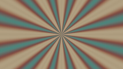 Vintage-inspired teal, beige, and red radial sunburst pattern, perfect for retro or nostalgic themes.