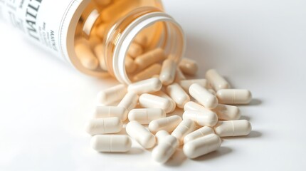 pills spilling out of bottle